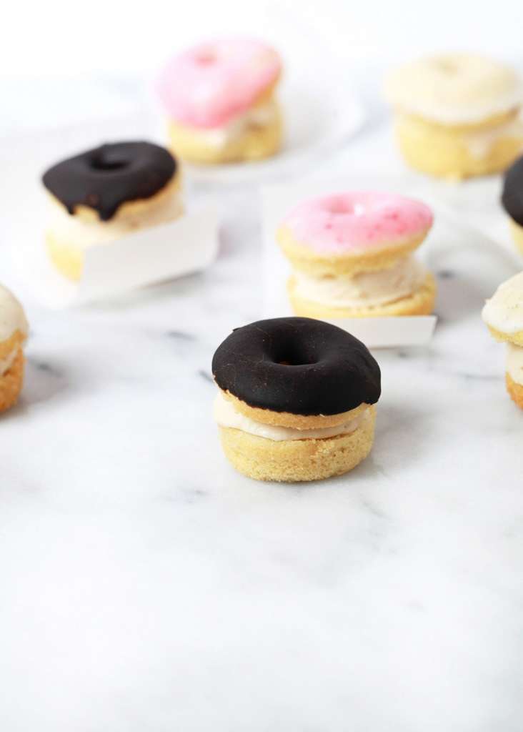 Mini Donut Ice Cream Sandwiches