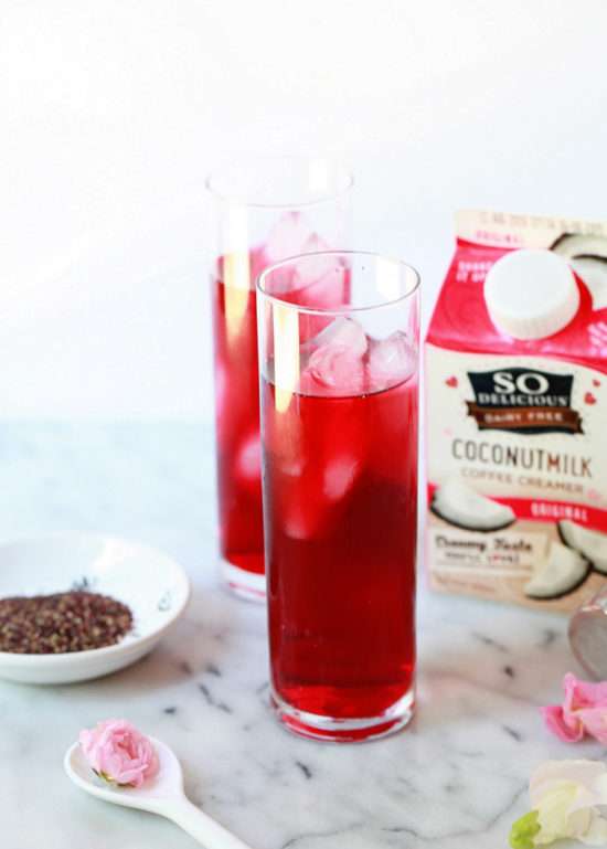Hibiscus Coconut Iced Tea | Posh Little Designs