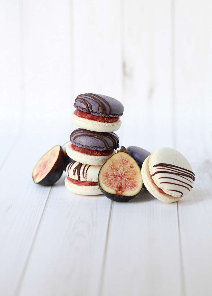 Roasted Fig French Macarons