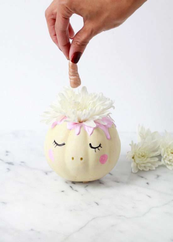 decorative unicorn pumpkins