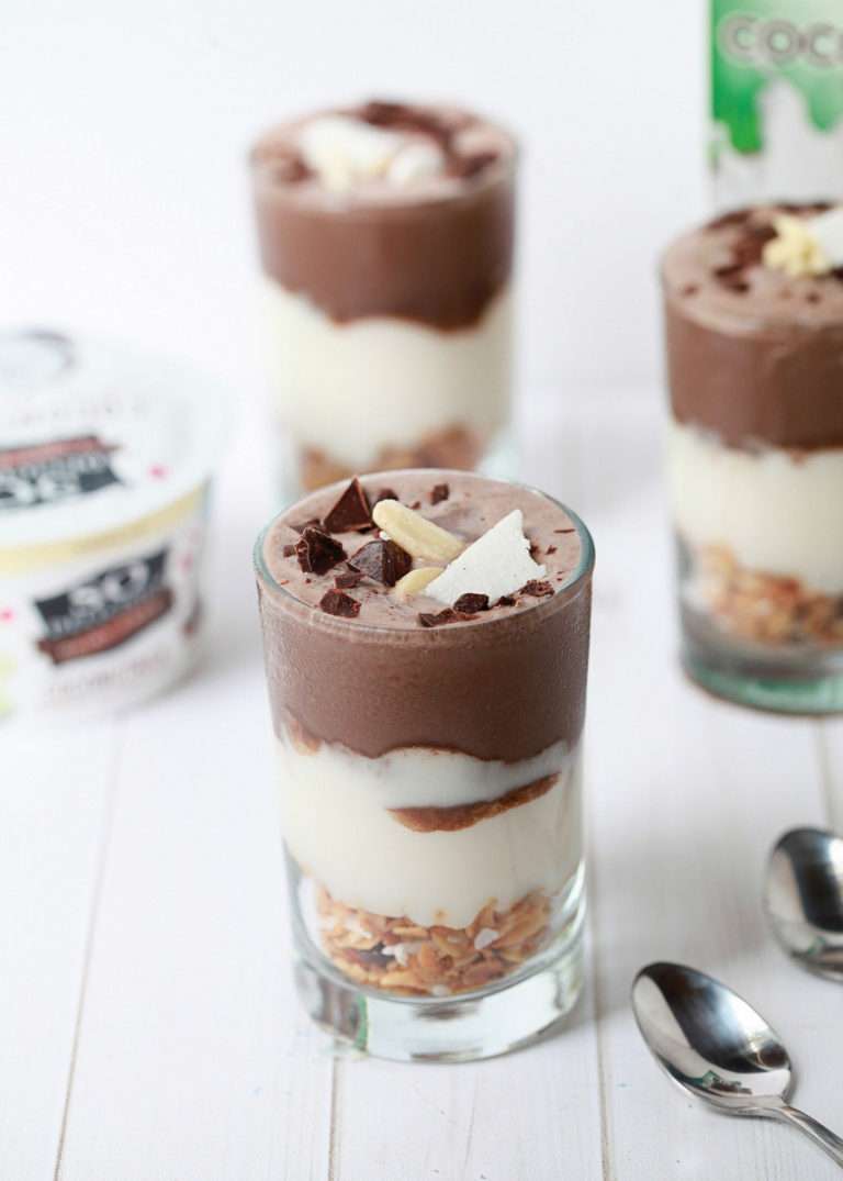 Chocolate & Coconut Smoothie Parfait