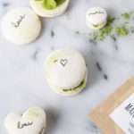 matcha French macaron recipe with matcha frosting