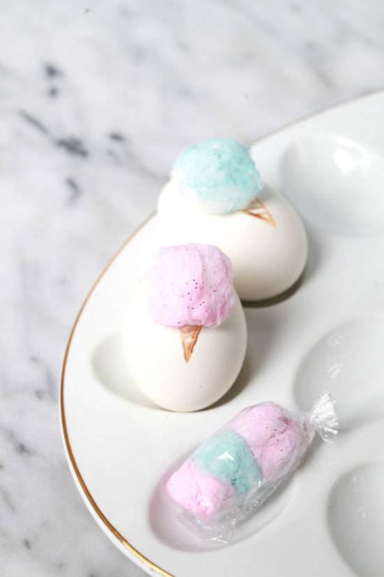 Cotton Candy Easter Eggs | Posh Little Designs