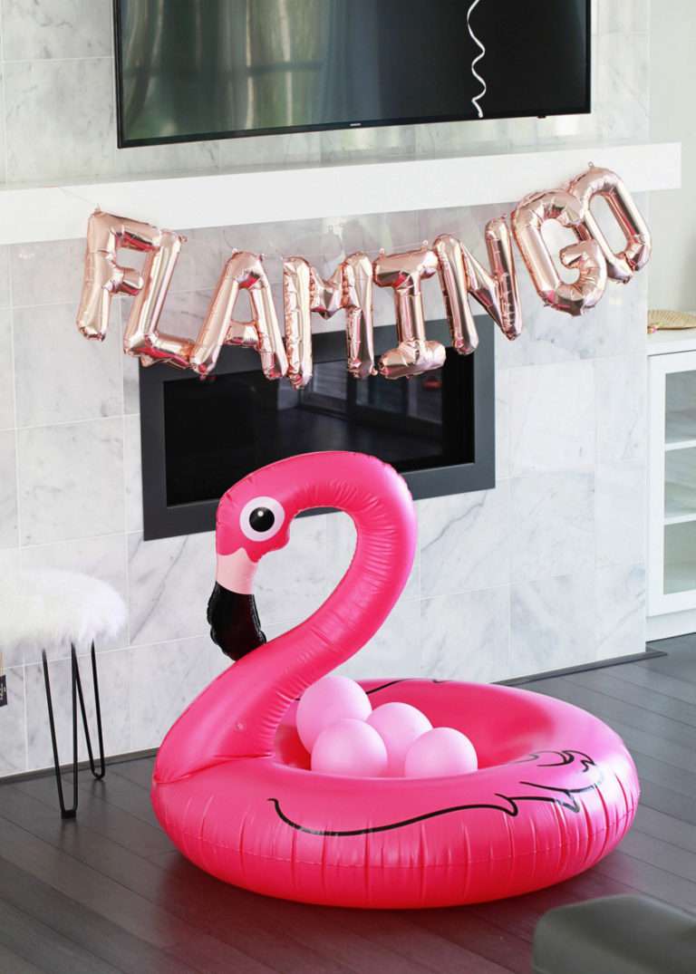 flamingo birthday float