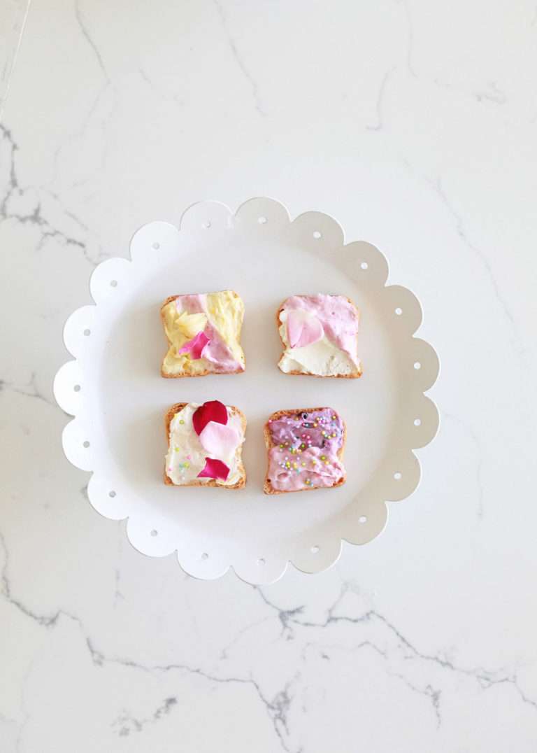 Unicorn toast, party food