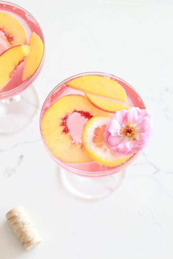 Summer beverages, rosé sangria