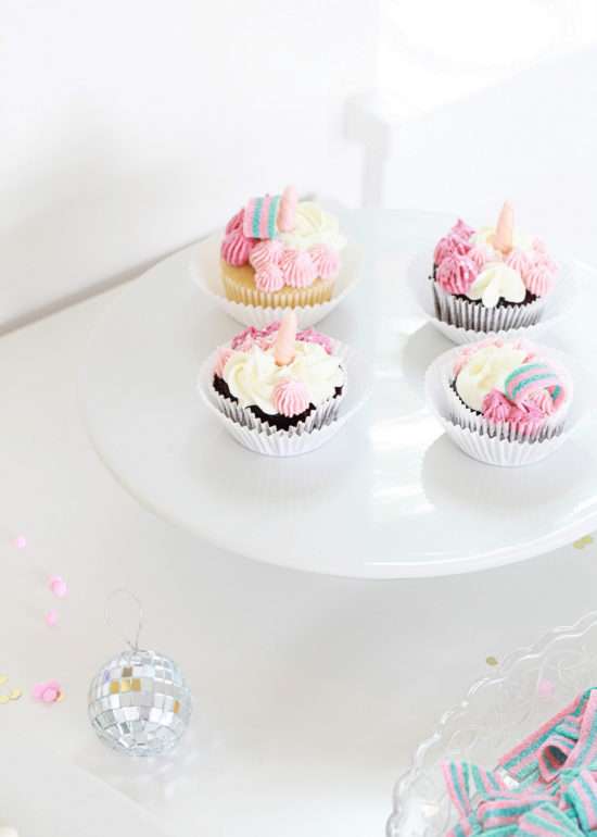 Unicorn Birthday, Party, Cupcakes