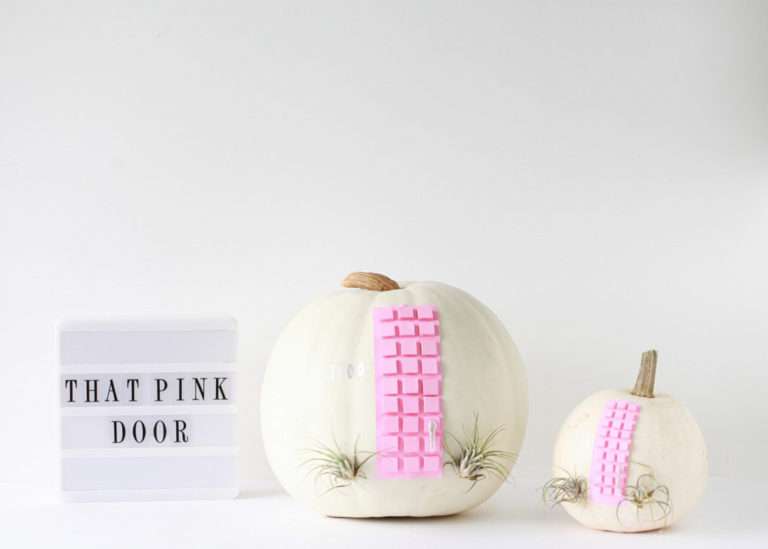 Fall, Pumpkin Crafts, Pink Door