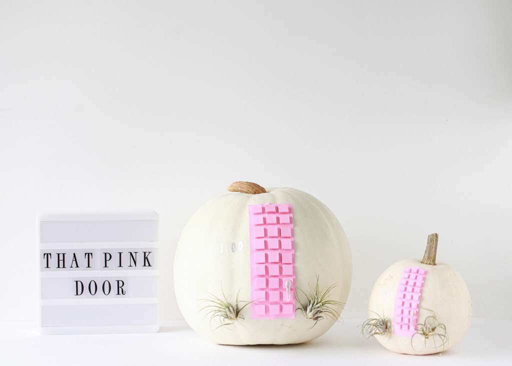 Fall, Pumpkin Crafts, Pink Door