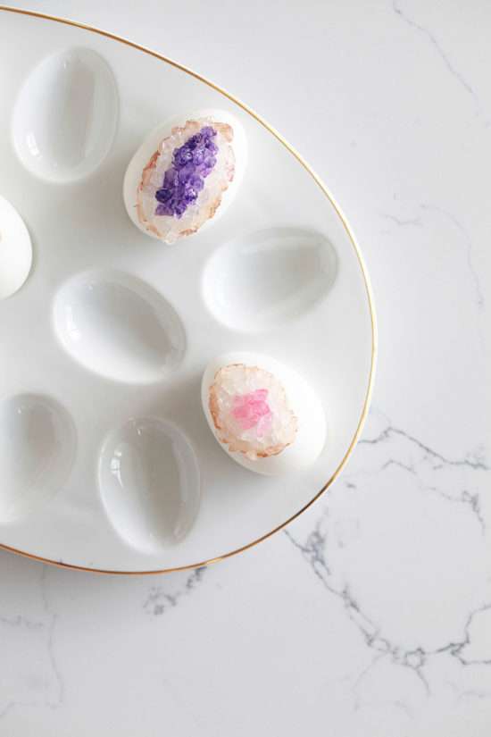 DIY Geode Easter Eggs, Crafts, Amethyst, Rose Quartz