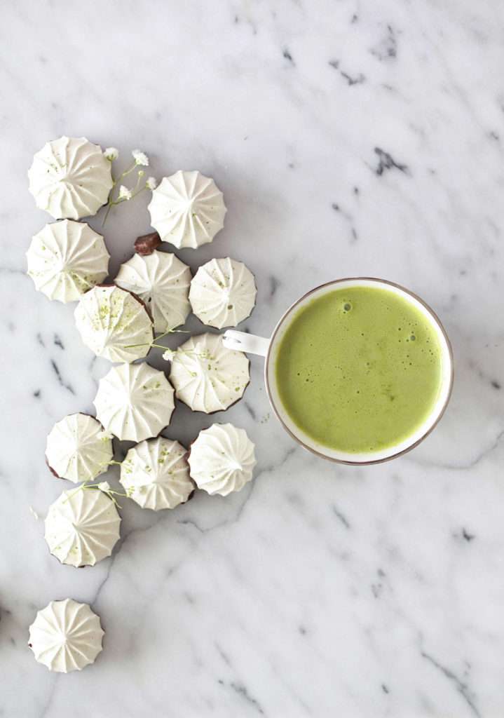 meringue cookies, dairy free, matcha, gluten free