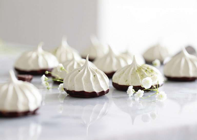meringue cookies, dairy free, matcha, gluten free
