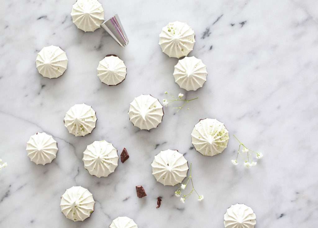 meringue cookies, dairy free, matcha, gluten free