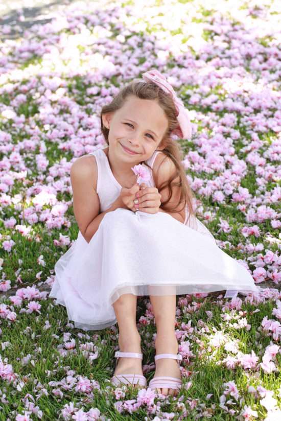 Pink Spring Birthday Photos, Girls, Posh Little Designs