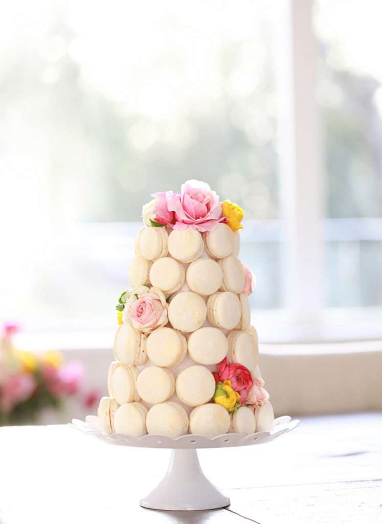 Learn how to make a DIY French Macaron Tower with step by step instructions- DIY - Centerpiece - Weddings - Decor