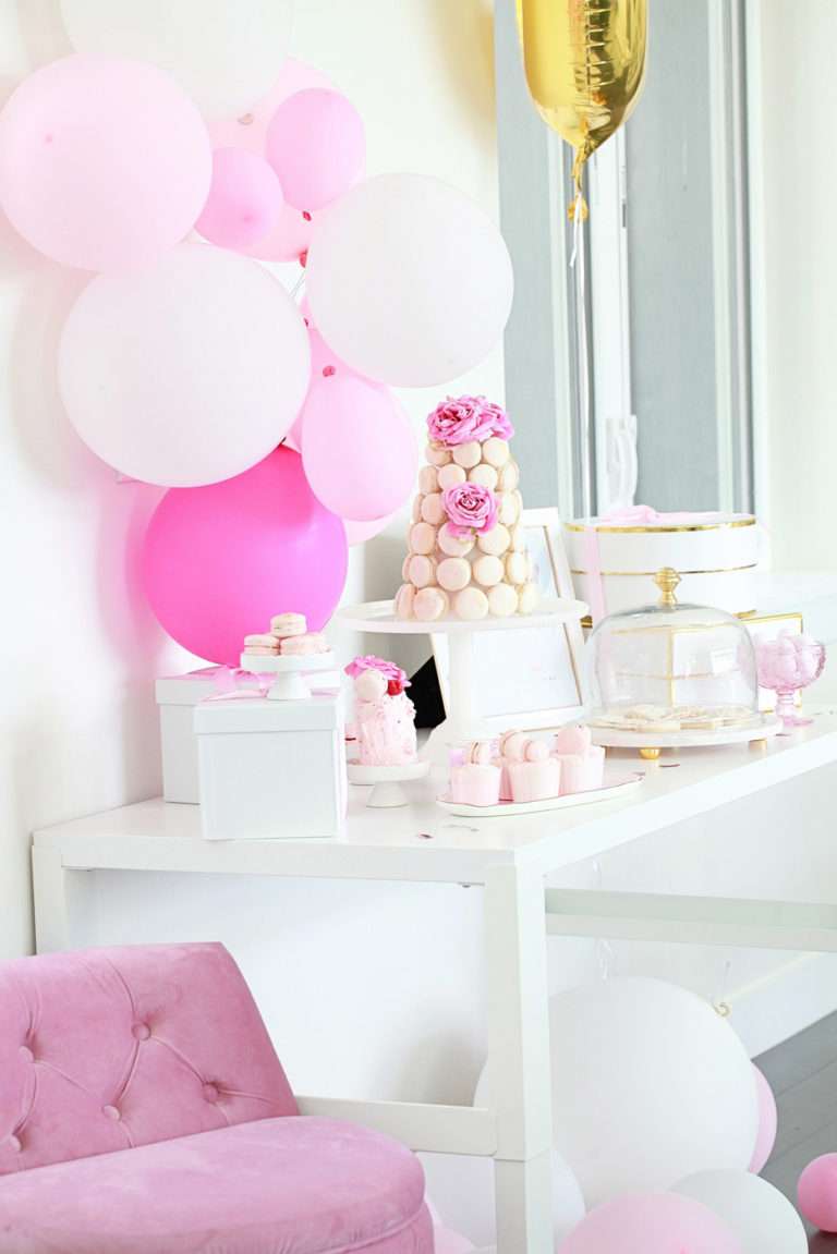Macaron Birthday Party-Pink Parties- Children-Bottega Louis
