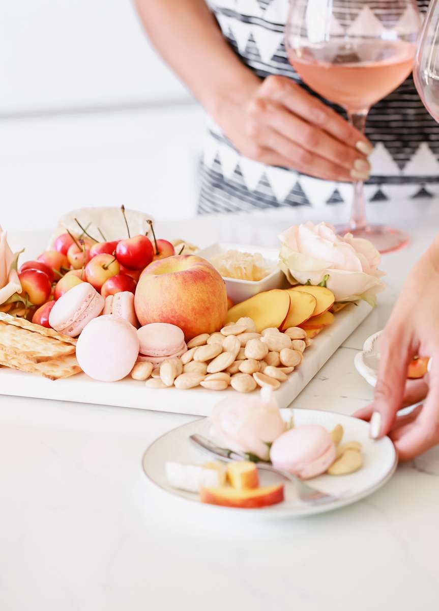 Peach - Charcuterie-Fruit-Cheese-Dessert-Board-Appetizers-Entertaining