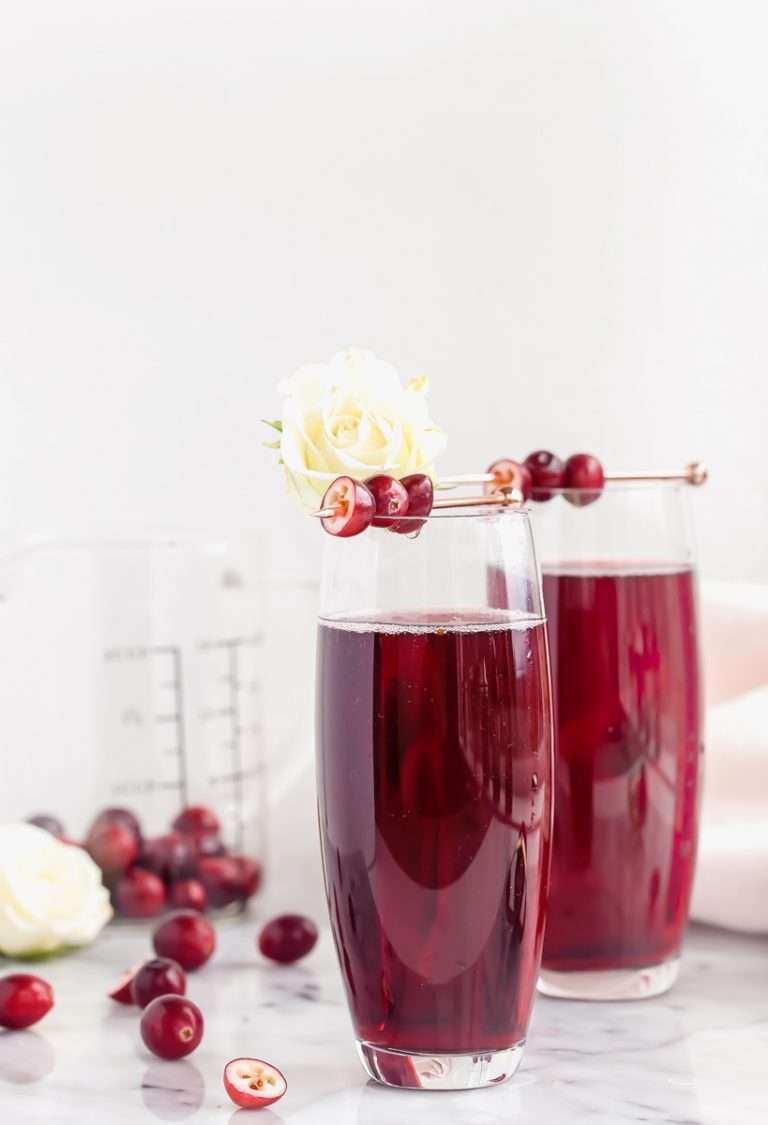 Cranberry Kir Royale | Posh Little Designs