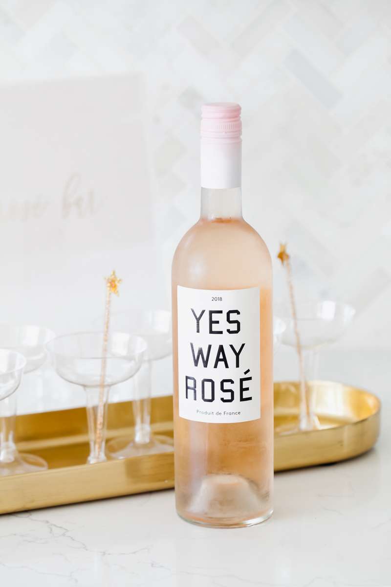 Rosรฉ Bar - Yes Way - Baby Shower