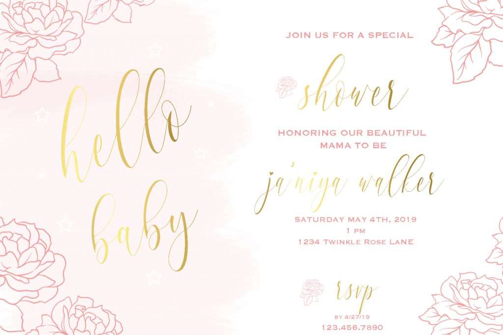 Baby Shower Invitation | Posh Little Designs