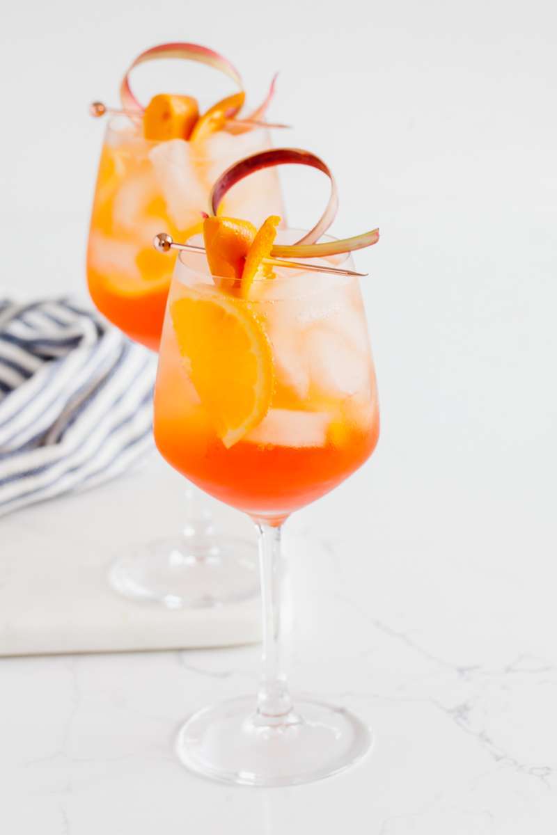 aperol spritz-rhubarb-cocktails-simple-recipes