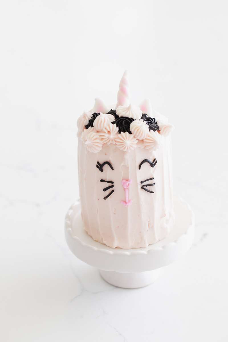 unicorn kitten cake - mini- chidlren parties