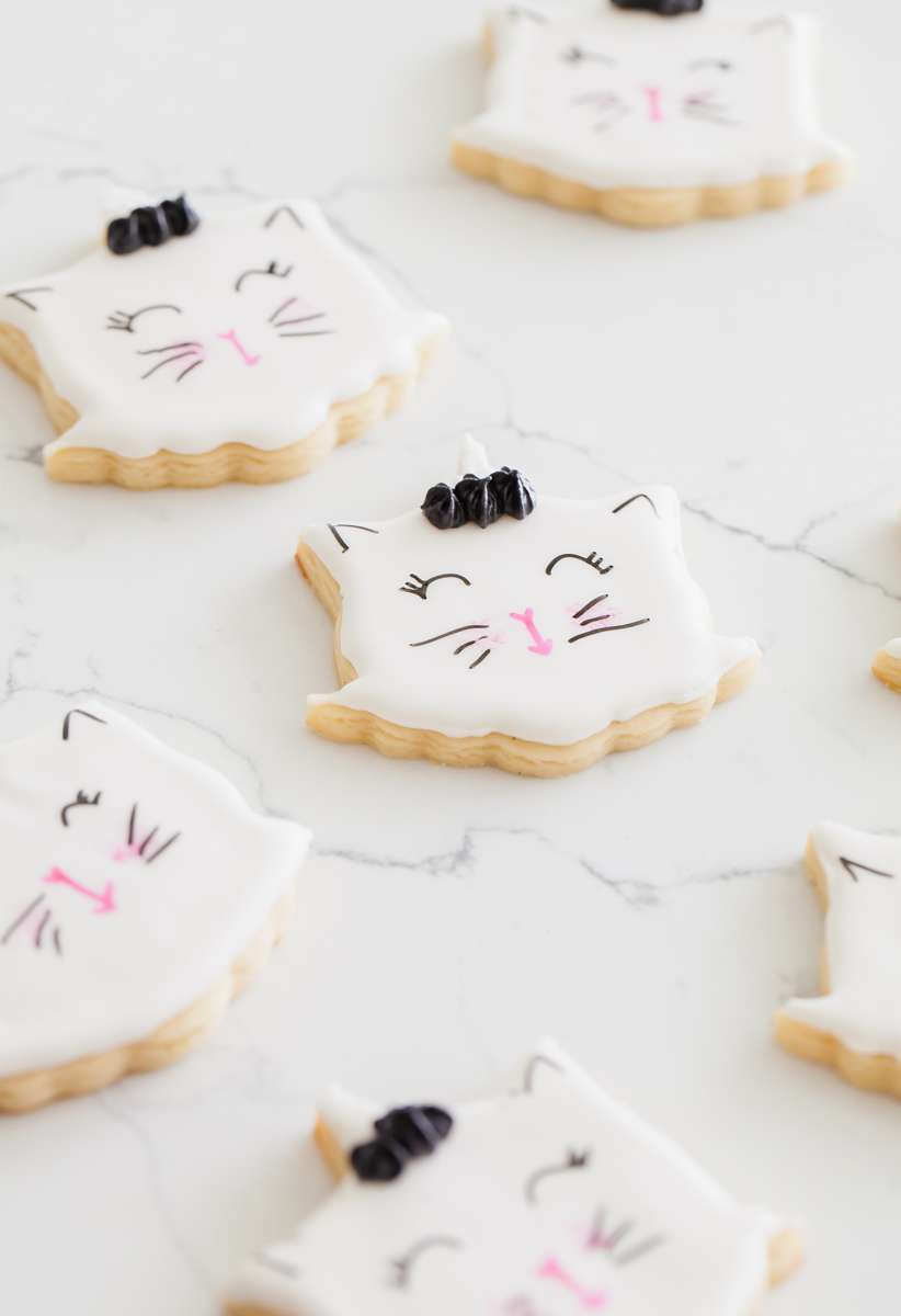 unicorn kitten sugar cookies - chidlren parties