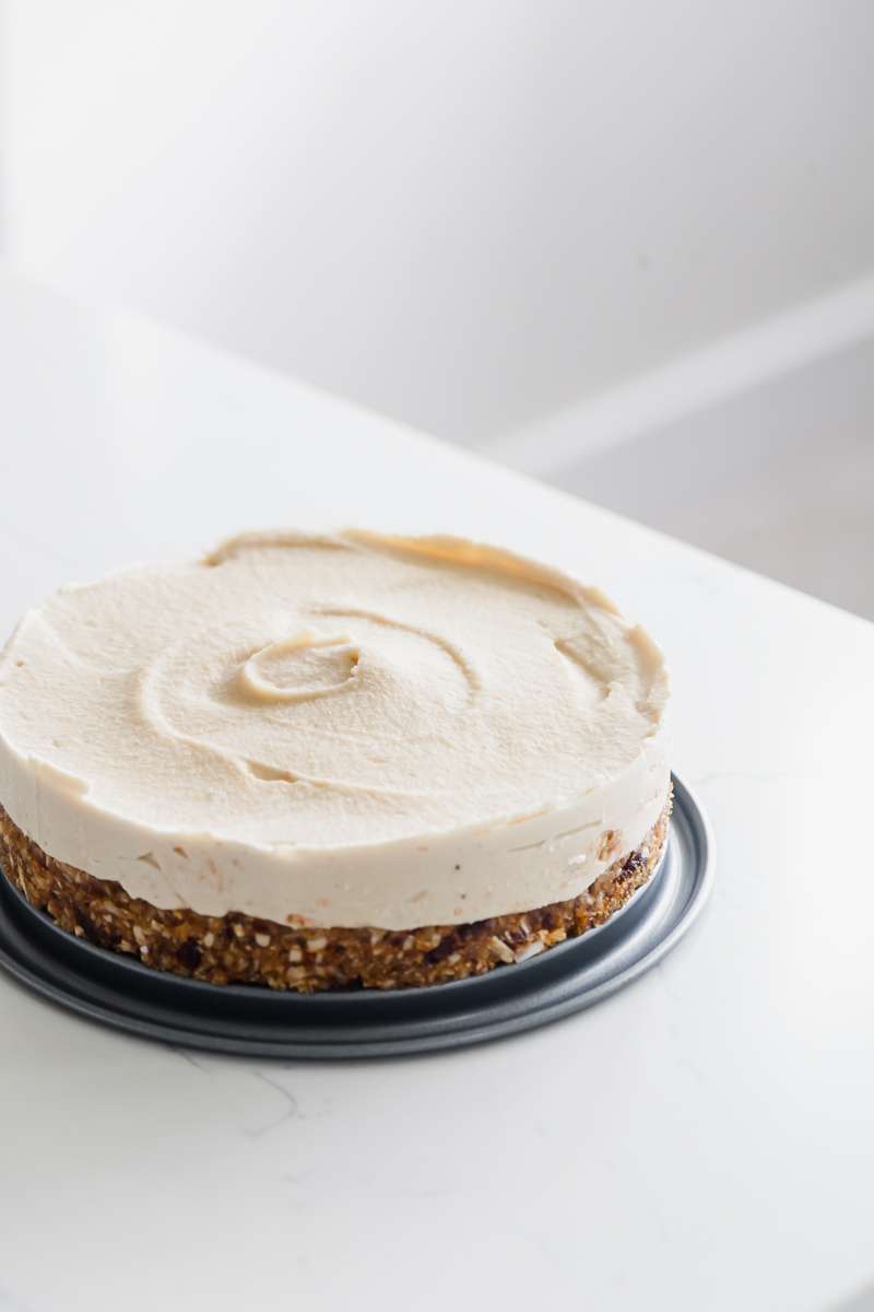 Raw Vegan Coconut Blueberry Cake - Gluten Free - Desserts - Summer - No Bake