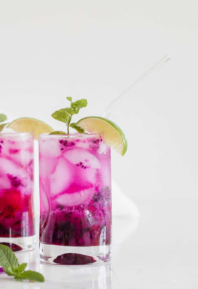 dragonfruit-mojitos-easy-cocktail-recipes-drinks-beverages-summer-mint-lime