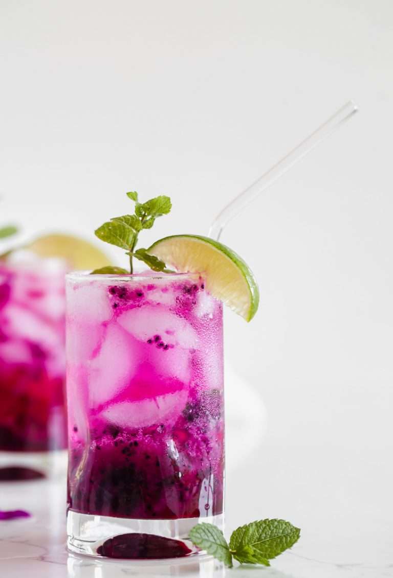 dragonfruit-mojitos-easy-cocktail-recipes-drinks-beverages-summer-mint-lime