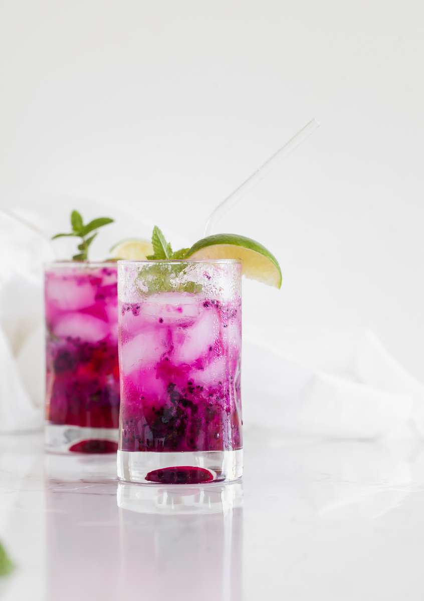 dragonfruit-mojitos-easy-cocktail-recipes-drinks-beverages-summer-mint-lime
