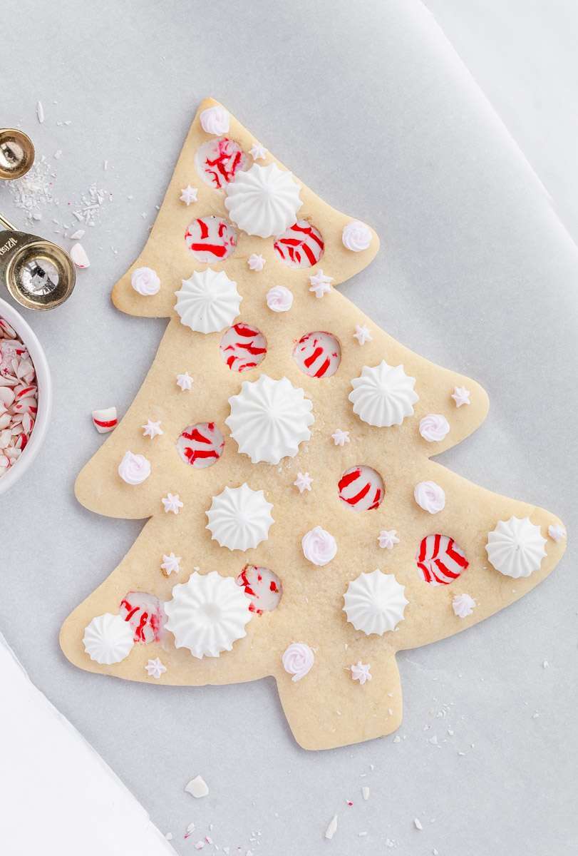 Recipe for peppermint stained glass sugar cookie - baking- holiday recipes- Christmas-baking