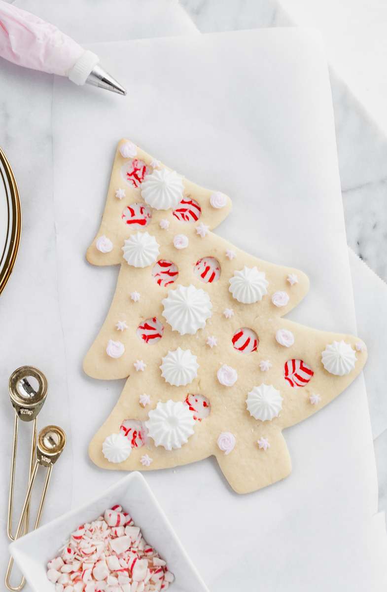 Recipe for peppermint stained glass sugar cookie - baking- holiday recipes- Christmas-baking