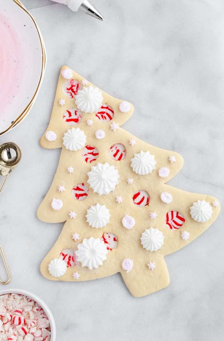 Recipe for peppermint stained glass sugar cookie - baking- holiday recipes- Christmas-baking
