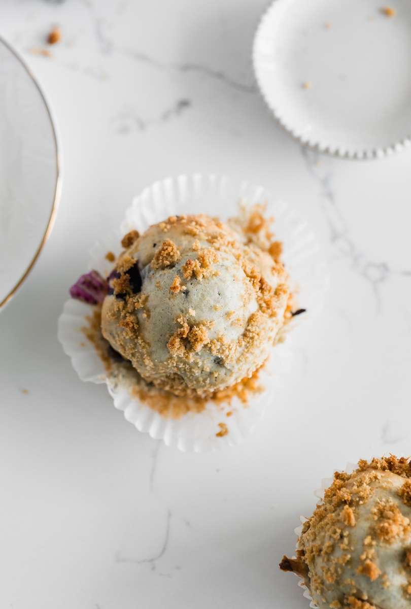easy dairy free blueberry cinnamon streusel muffins recipe