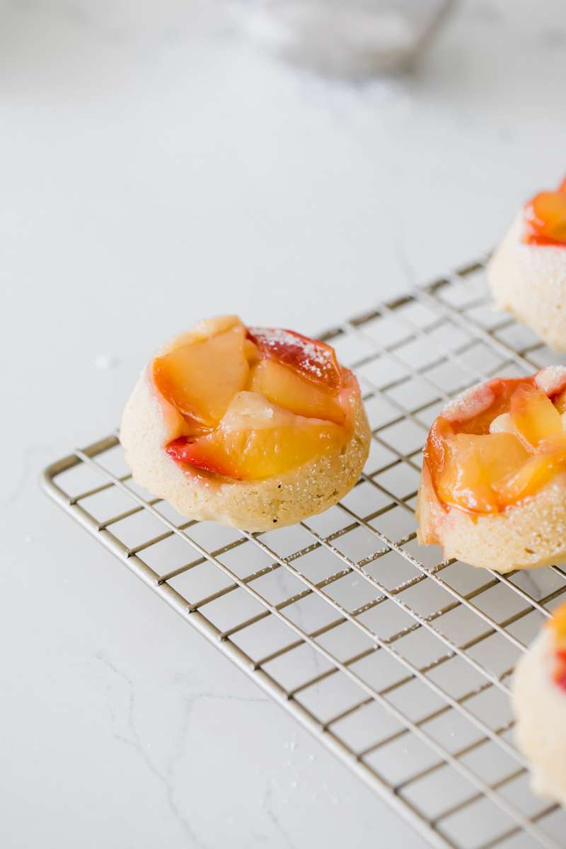 a dairy and gluten free recipe for plumcot upside down cakes with coconut whip-easy - fall desserts - baking