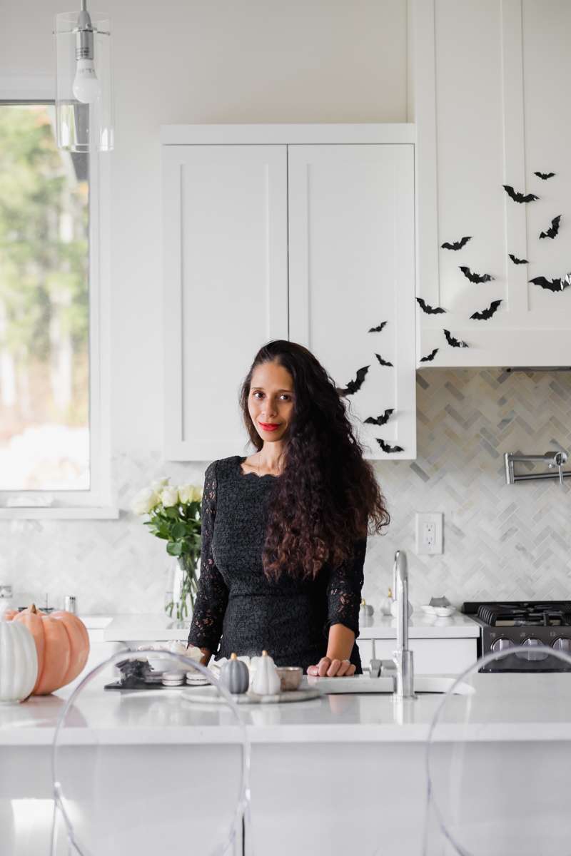 Halloween kitchen decor, bats