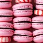 recipe for chocolate peppermint French macarons with chcolate ganche for the holiday season.