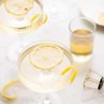 hummingbird cocktail recipe made with elderflower liqueur and champagne.
