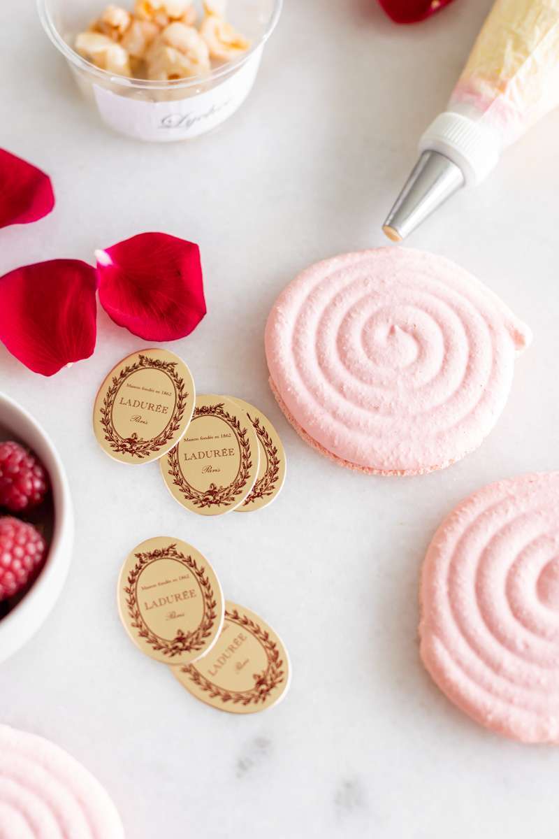 A step by step recipe for ispahan inspired macarons with raspberry, lychee and rose buttercream. Dairy and gluten free.