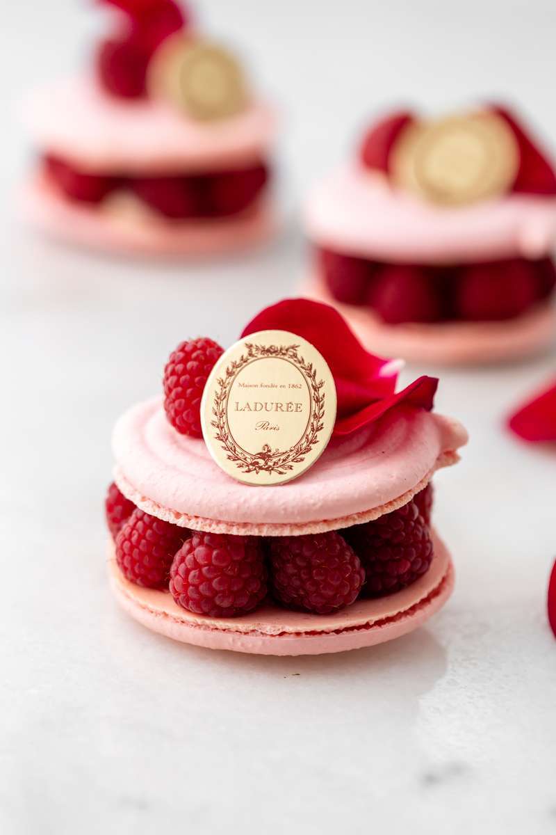A step by step recipe for ispahan inspired macarons with raspberry, lychee and rose buttercream. Dairy and gluten free.