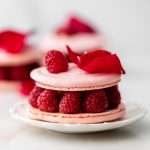A step by step recipe for ispahan inspired macarons with raspberry, lychee and rose buttercream. Dairy and gluten free.
