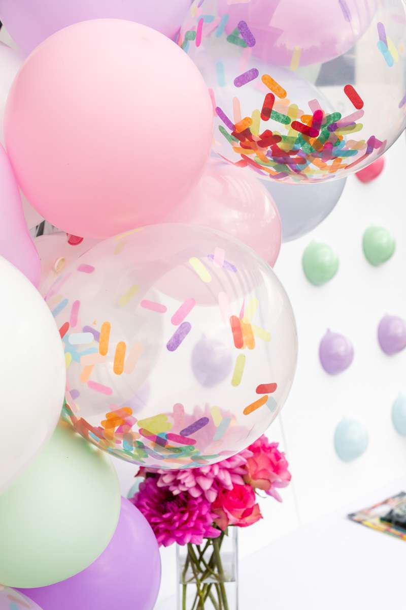 pastel balloon garland - posh little designs