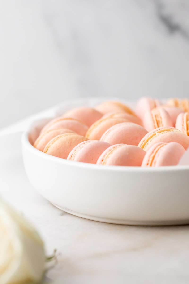 delicious, fruity and floral lychee and rose French macarons for the end of summer. Fun recipe and instructions included. Also dairy and gluten free!