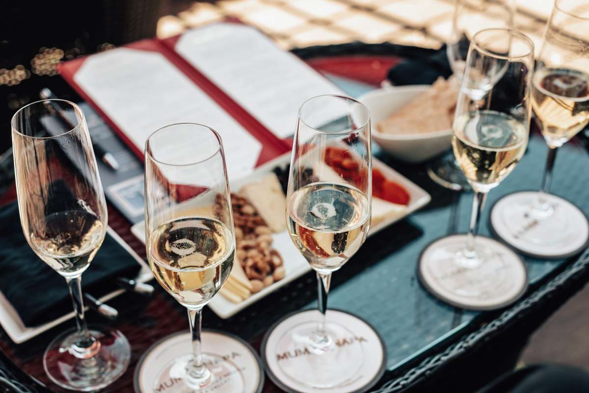 champagne tasting in Napa Valley, Mumm Napa, California