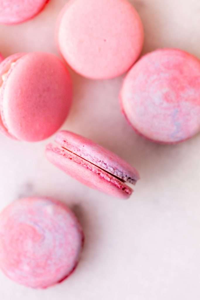 pastel French macarons for kids birthday party