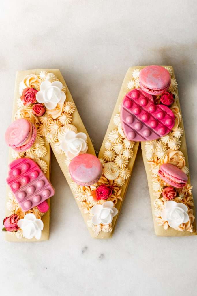 Pop-it Party themed cookie cake desserts - cream tart