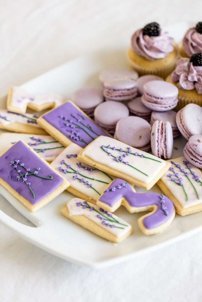 Purple, lavender summer birthday party theme for teenagers.