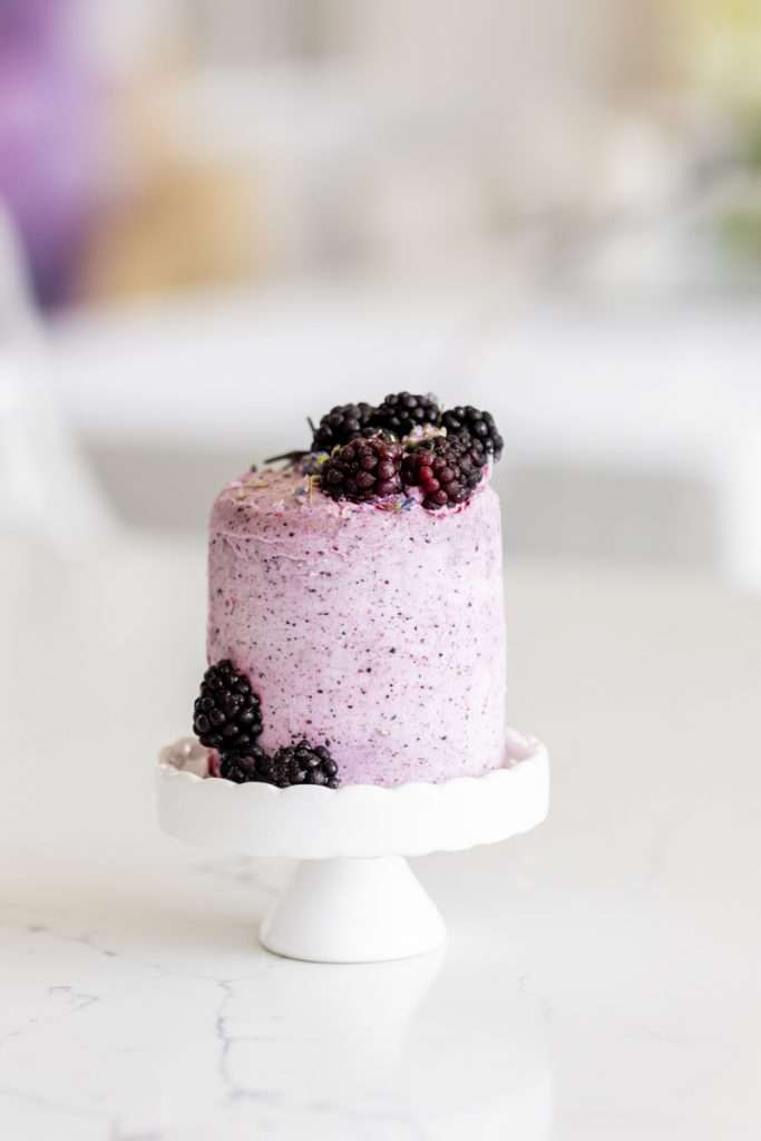 Blackberry Lavender mini cake