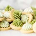 The best matcha iced sugar cookies with royal icing for the fall season. Enjoy with your favorite matcha latte.